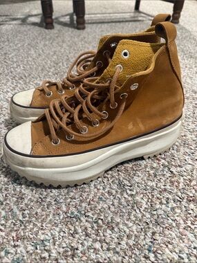 Converse Women’s High-Top Platform Sneakers in Brown
